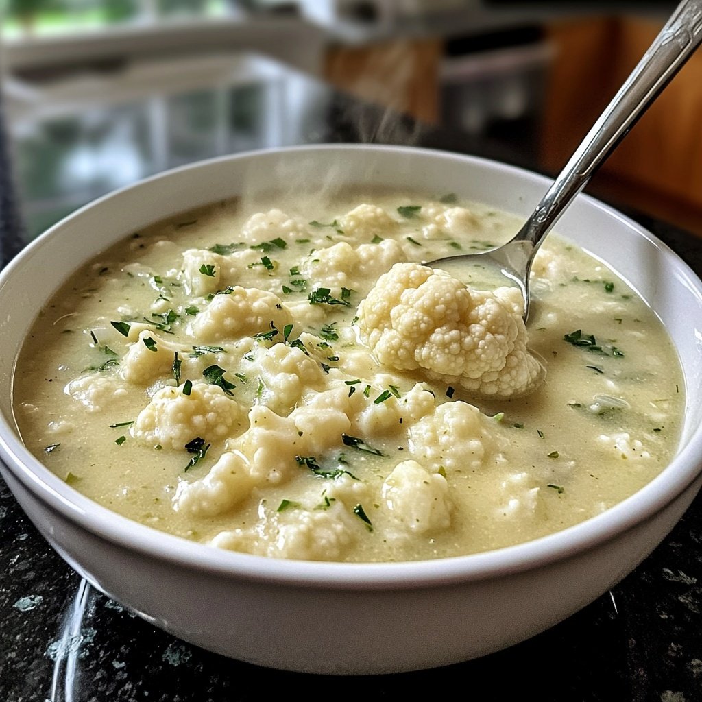 Blumenkohlsuppe leicht