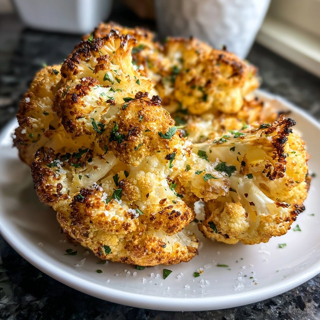 Blumenkohl aus dem Airfryer knusprig