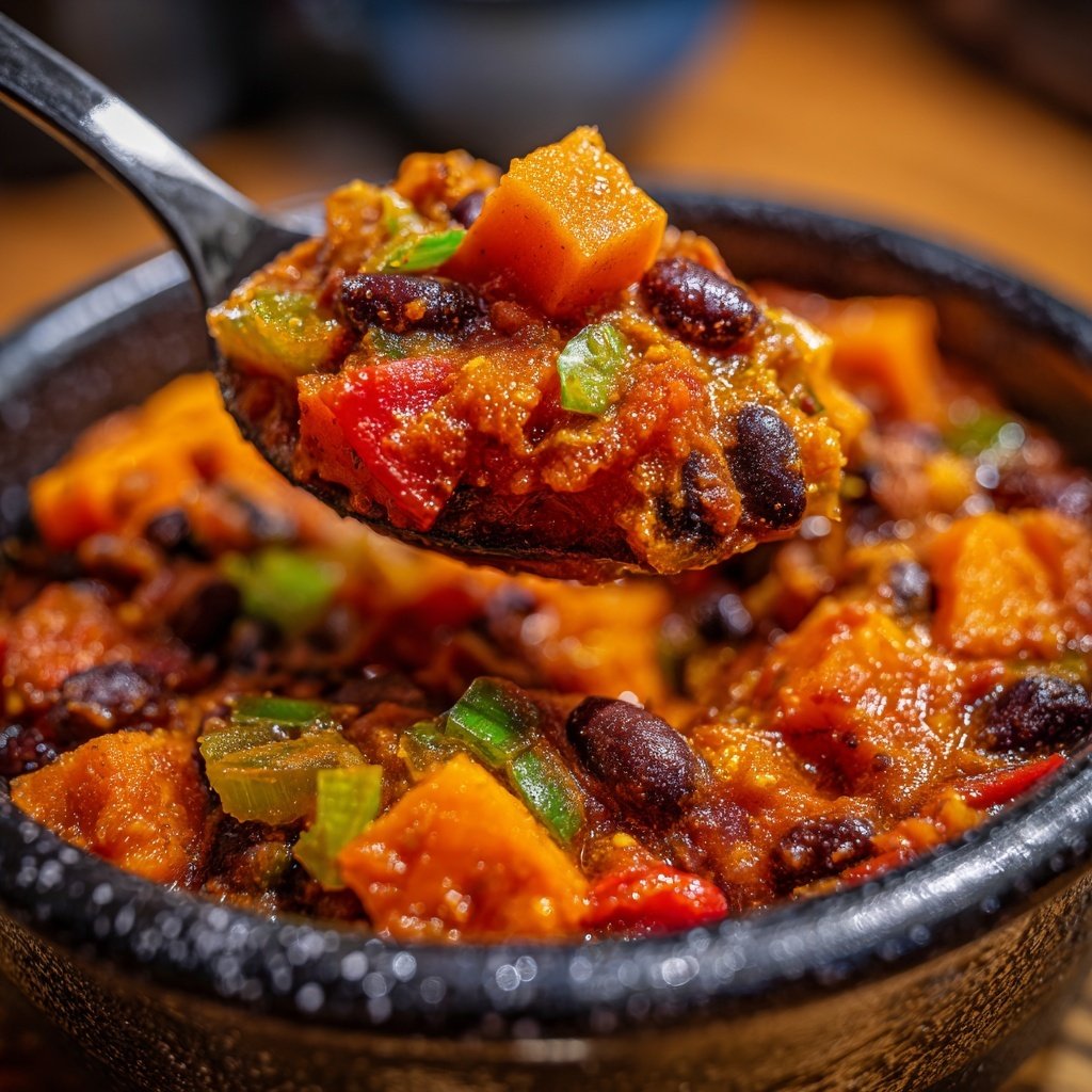 Chili sin Carne mit Süßkartoffel