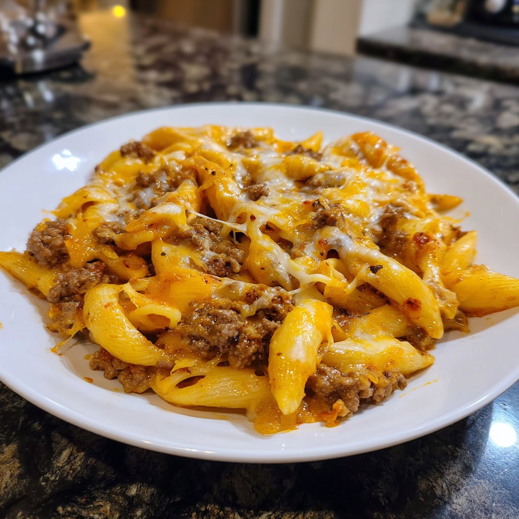 Hackfleisch Nudel Pfanne