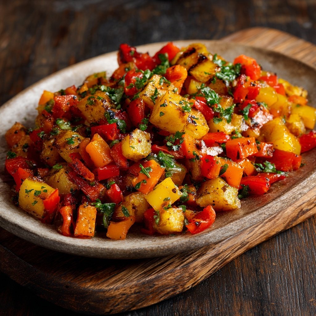 Grill Beilagen Mit Paprikawürfeln