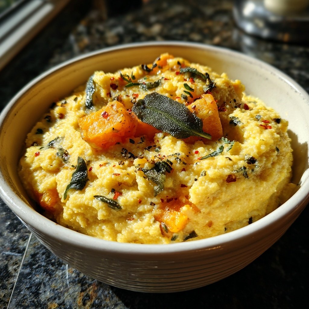 Polenta mit Kürbis und Salbei
