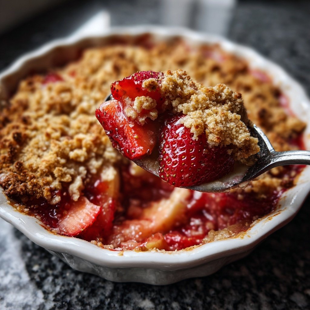 Erdbeer Crumble Aus Dem Ofen