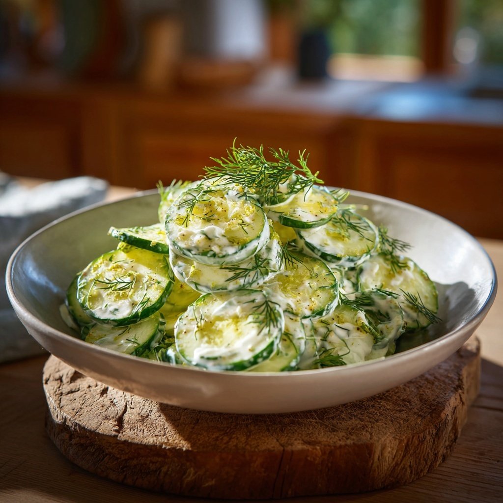 Gurkensalat mit Dill & Joghurt