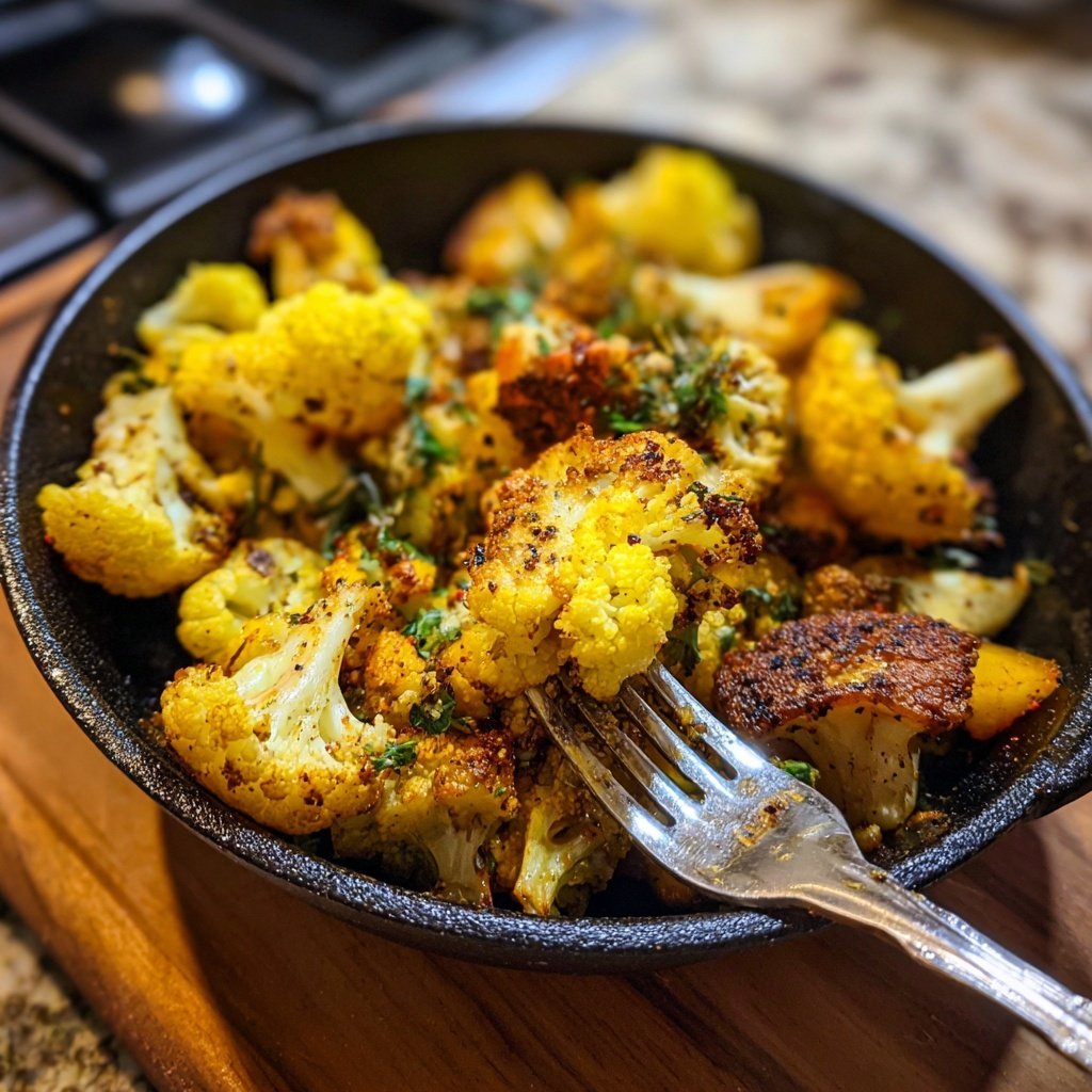 Blumenkohlpfanne mit Kreuzkümmel