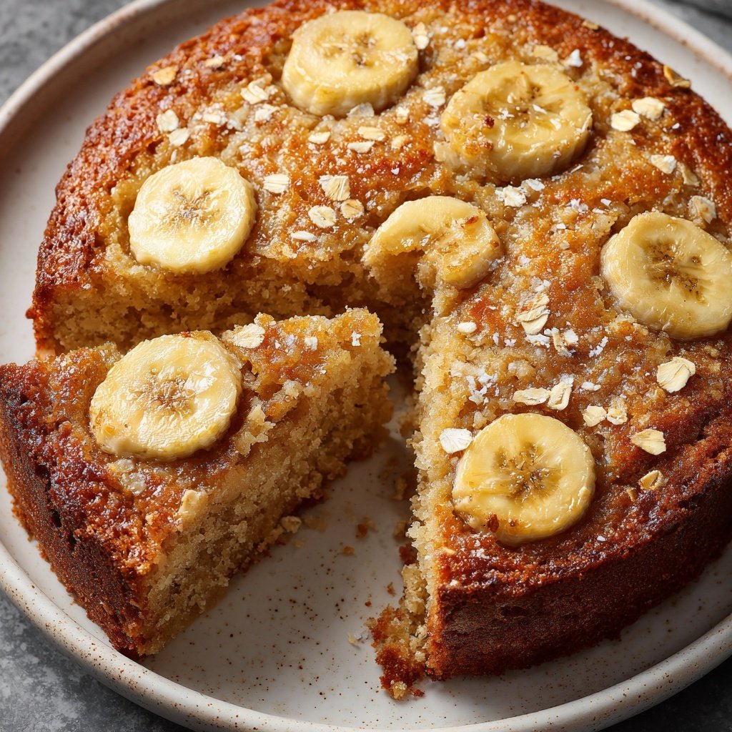 Bananenkuchen mit Hafermehl