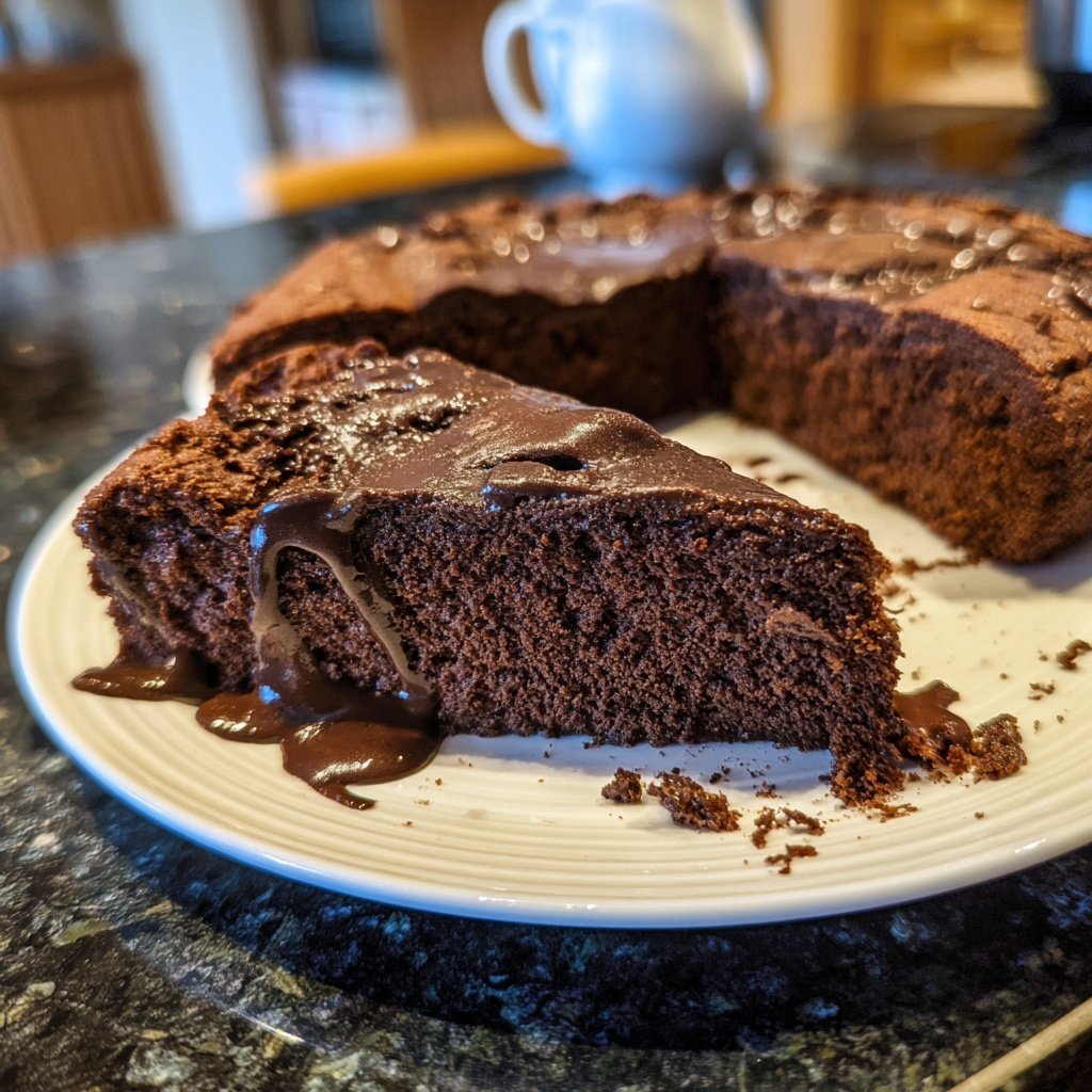 Gesunder Schokoladenkuchen ohne Zucker