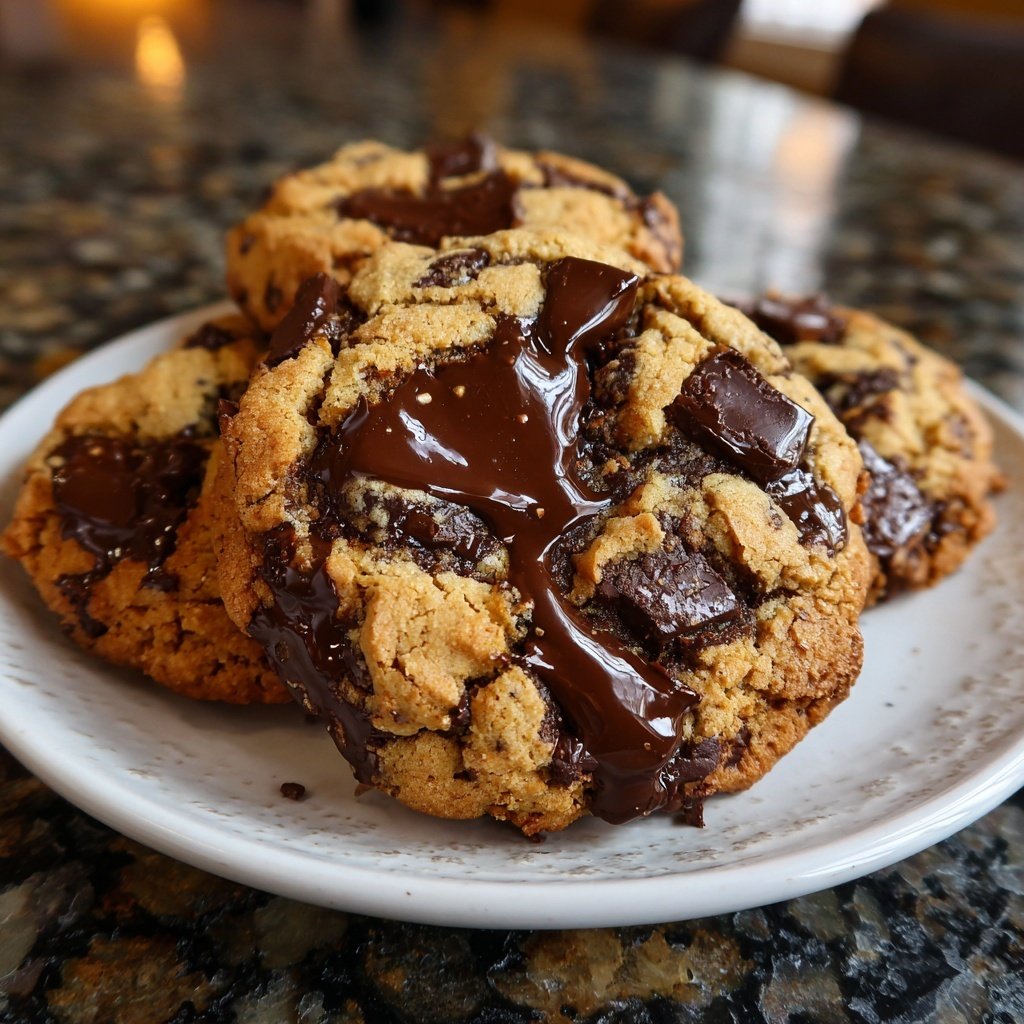 Cookies mit dunkler Schokolade