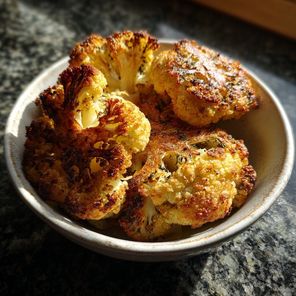 Blumenkohl aus dem Ofen knusprig