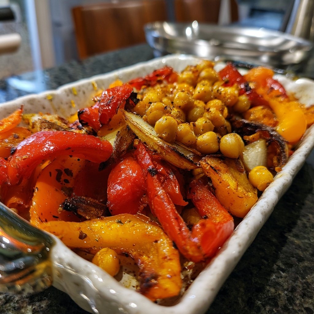 Ofengemüse mit Kichererbsen