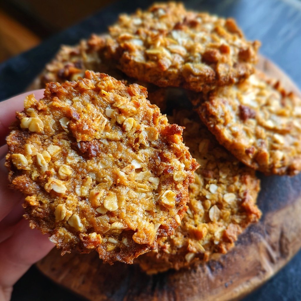 Cookies mit Haferflocken und Mandelsplittern