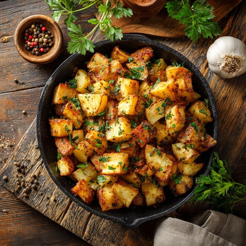 Grill Beilagen Mit Kartoffelwürfeln