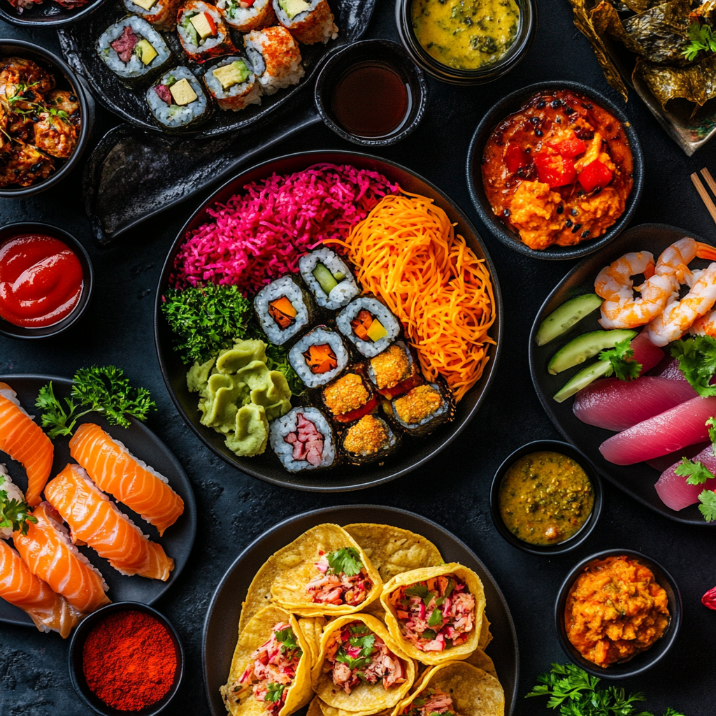 Authentische internationale Küche-Rezepte