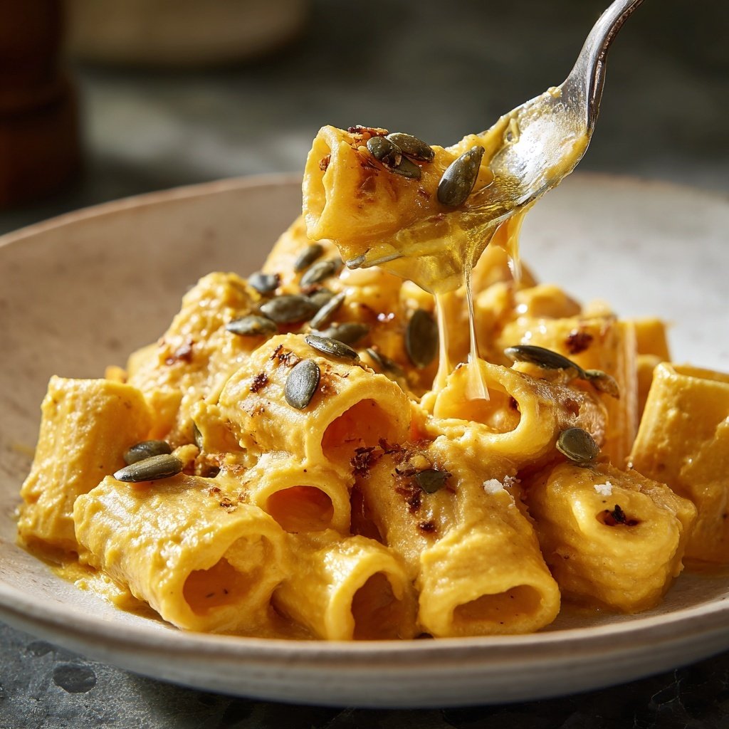 Rigatoni mit Kürbiscreme