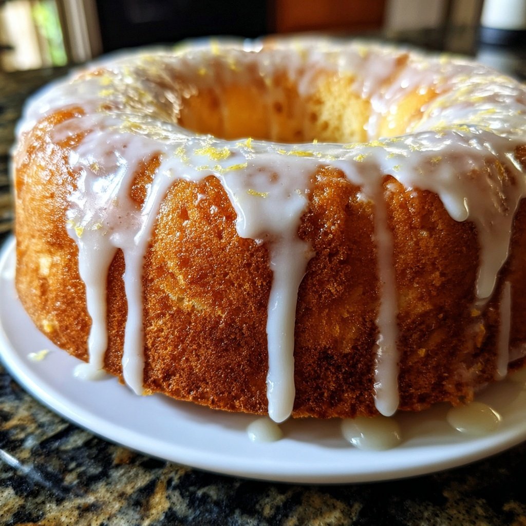 Zitronenkuchen mit Joghurtfüllung
