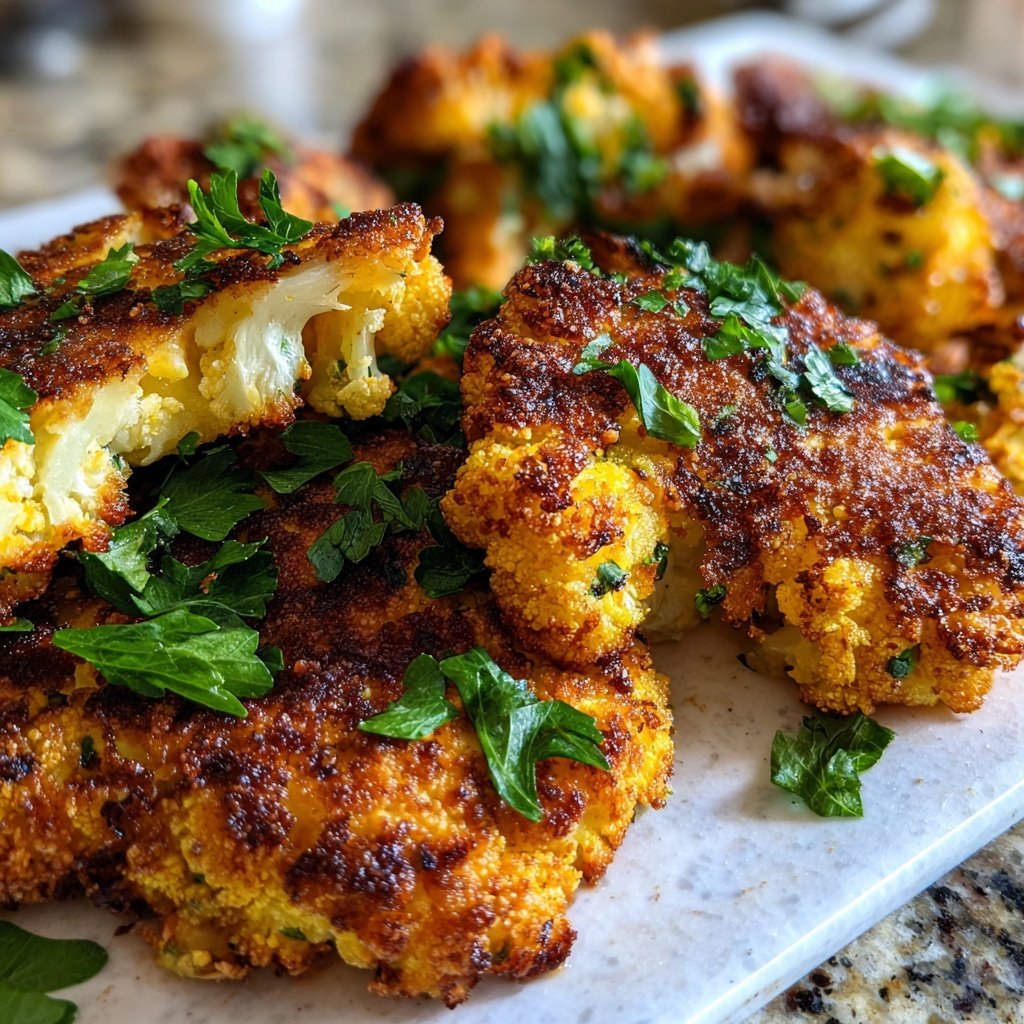 Blumenkohl Schnitzel Knusprig