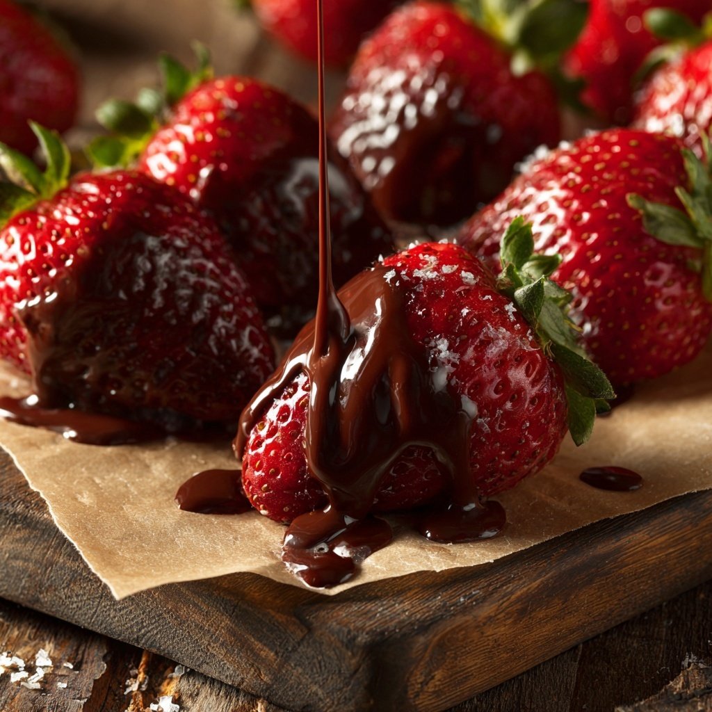 Erdbeeren mit Ruby-Schokolade